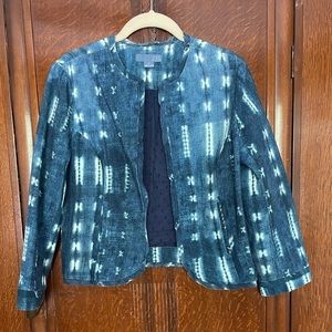 Anthropologie Shibori waist jacket